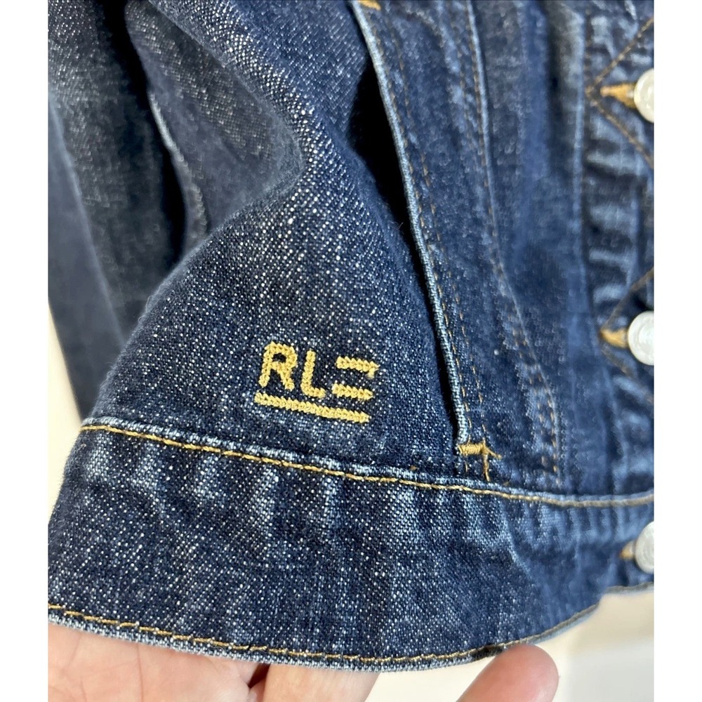 Women's Vintage Polo Jeans Co Ralph Lauren Co Denim Jean Jacket Sz Med